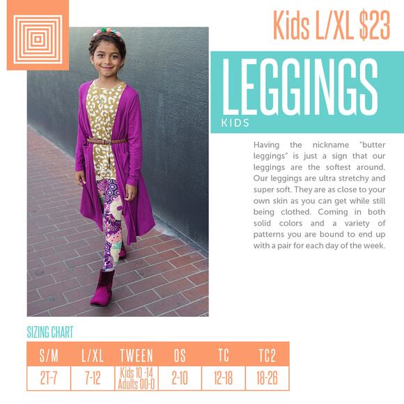 LuLaRoe Geometric Kid's Leggings L/XL NEW Black Multi Color Buttery Soft - Picture 6 of 9